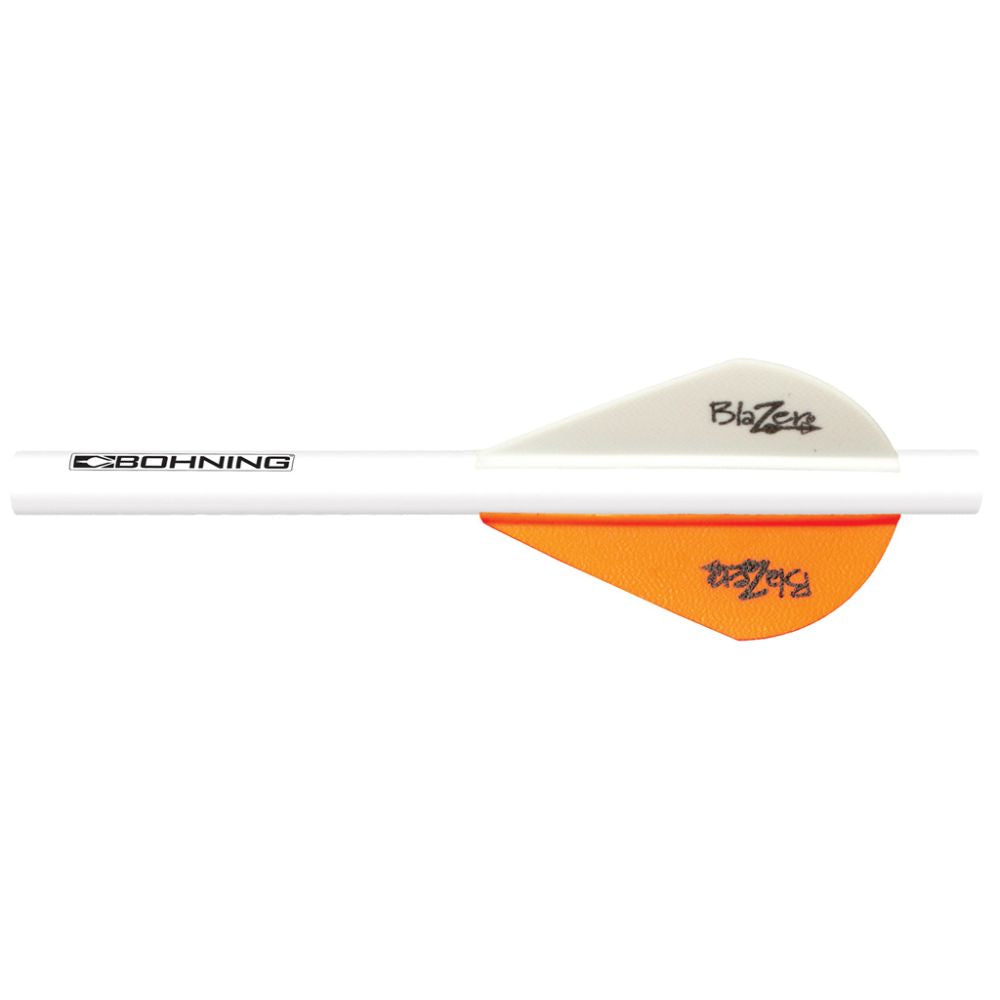 Bohning 101001NO Neon Orange Blazer Quik Fletch 6 Pack