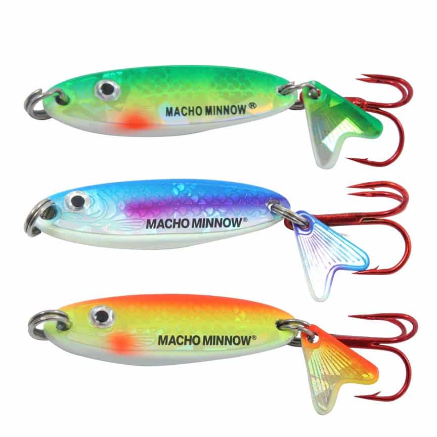 Northland 1/4oz Holographic Baitfish Image Macho Minnow 3 Pack