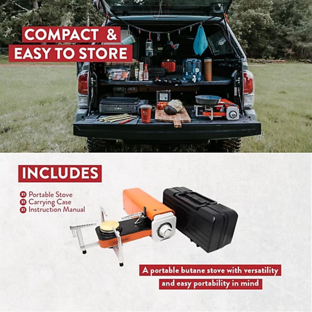 Gas One Spyder Collapsible Butane Stove (Orange)