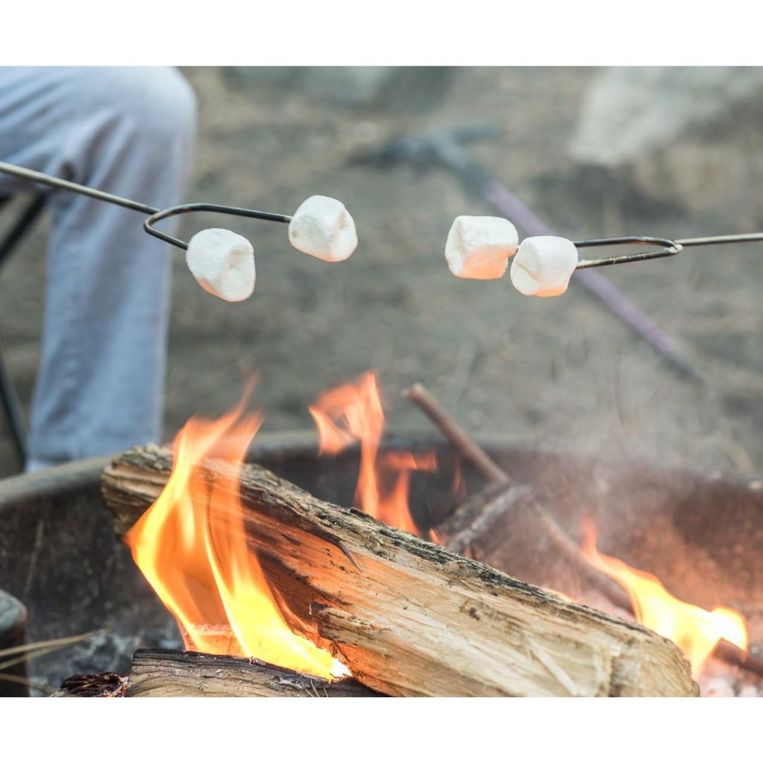 Sona Enterprises 35.5"Telescopic BBQ Fork W/Black Cushion Grip Handles