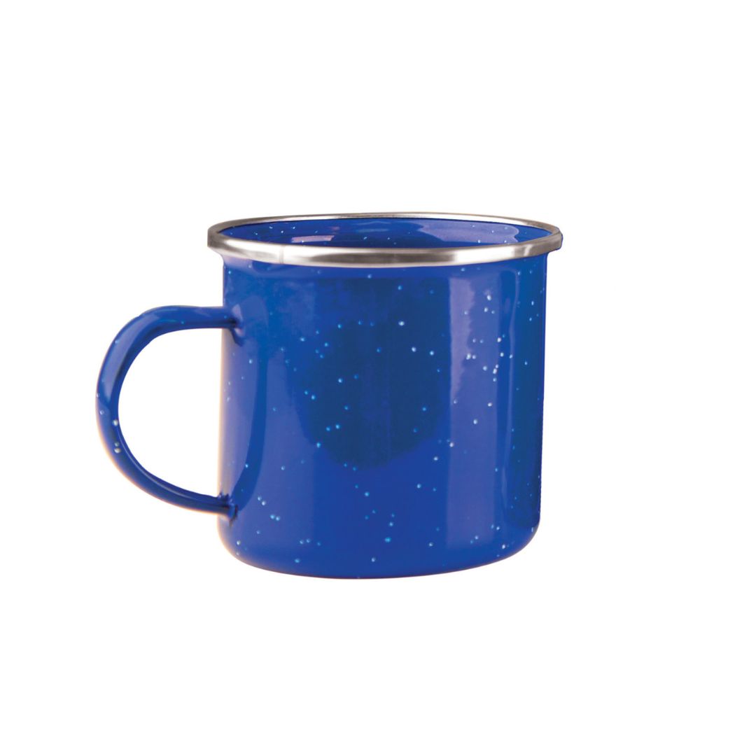 Stansport Enamel 8 Cup Coffee Pot With Percolator and 4 12 Ounce Mugs