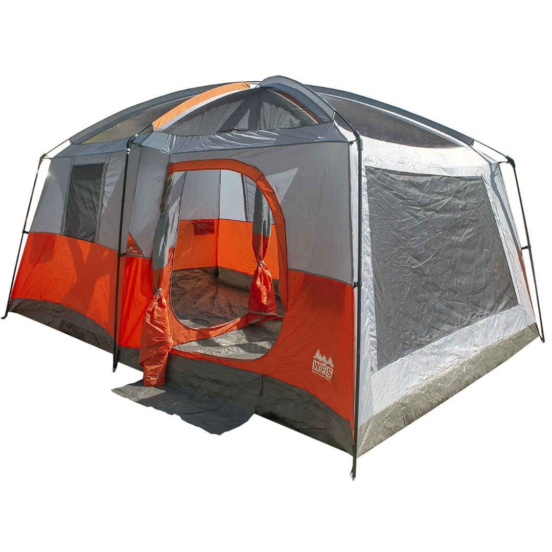 WFS Deluxe 2 Room 8 Person Camping Tent