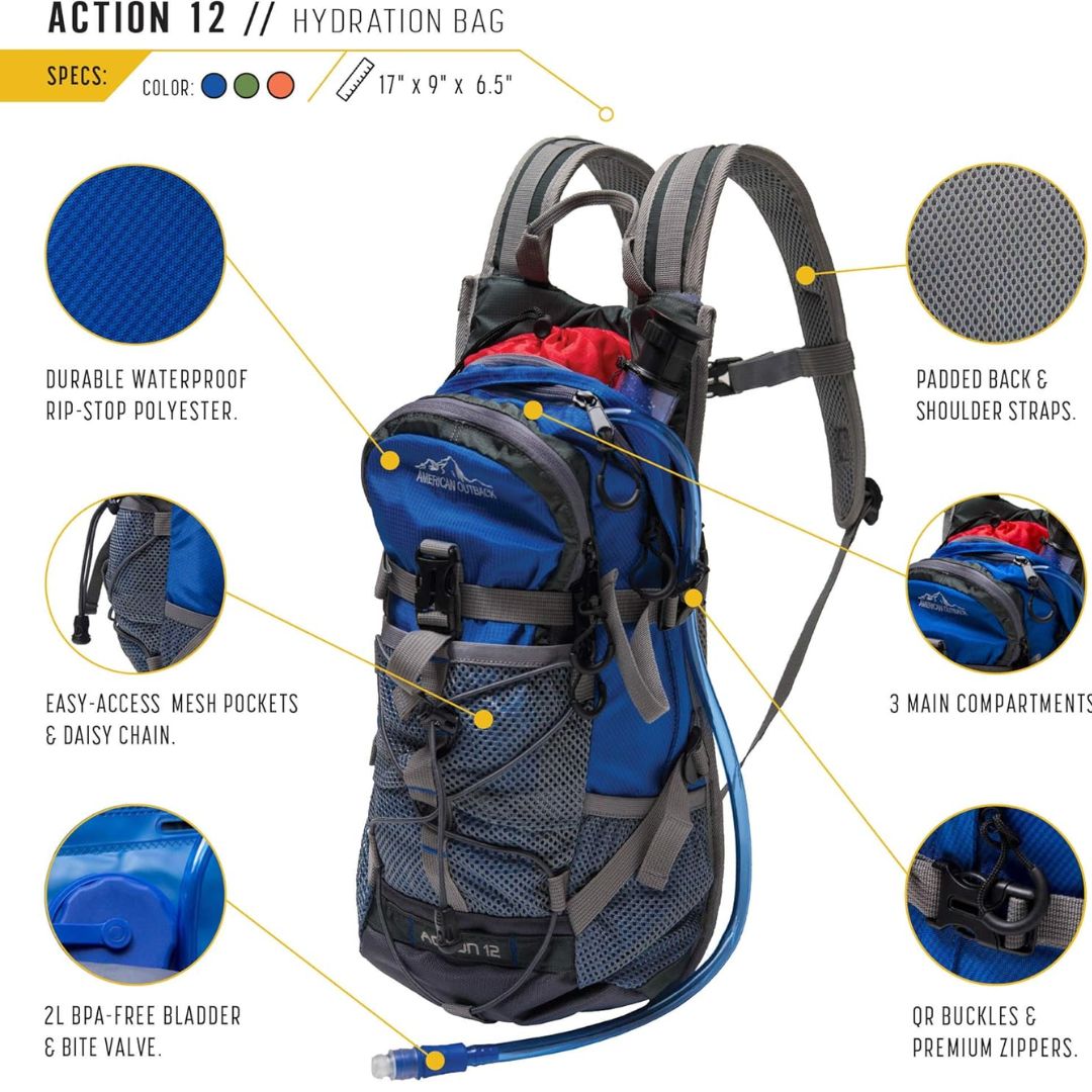 WFS Hydration Pack - Blue