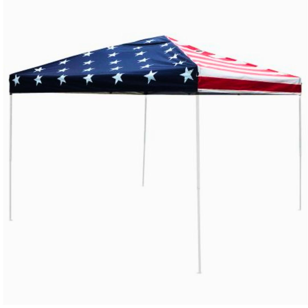 WFS Folding Canopy 10'x10' Stars and Stripes