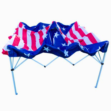 WFS Folding Canopy 10'x10' Stars and Stripes