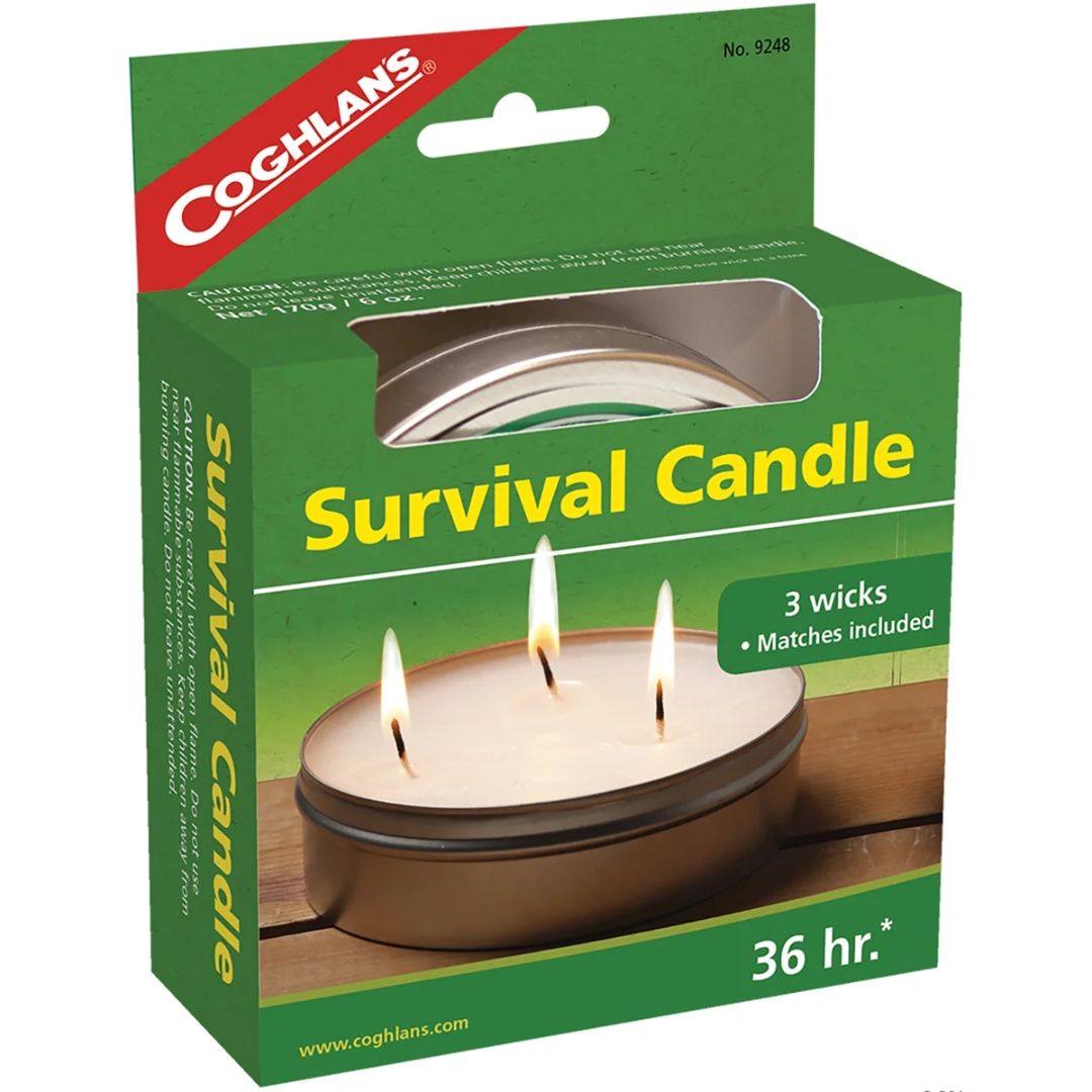 Coghlan's Emergency Survival 3-Wick Candle with Matches