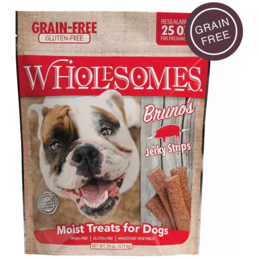 Wholesomes Bruno's Pork Jerky Strips 25oz