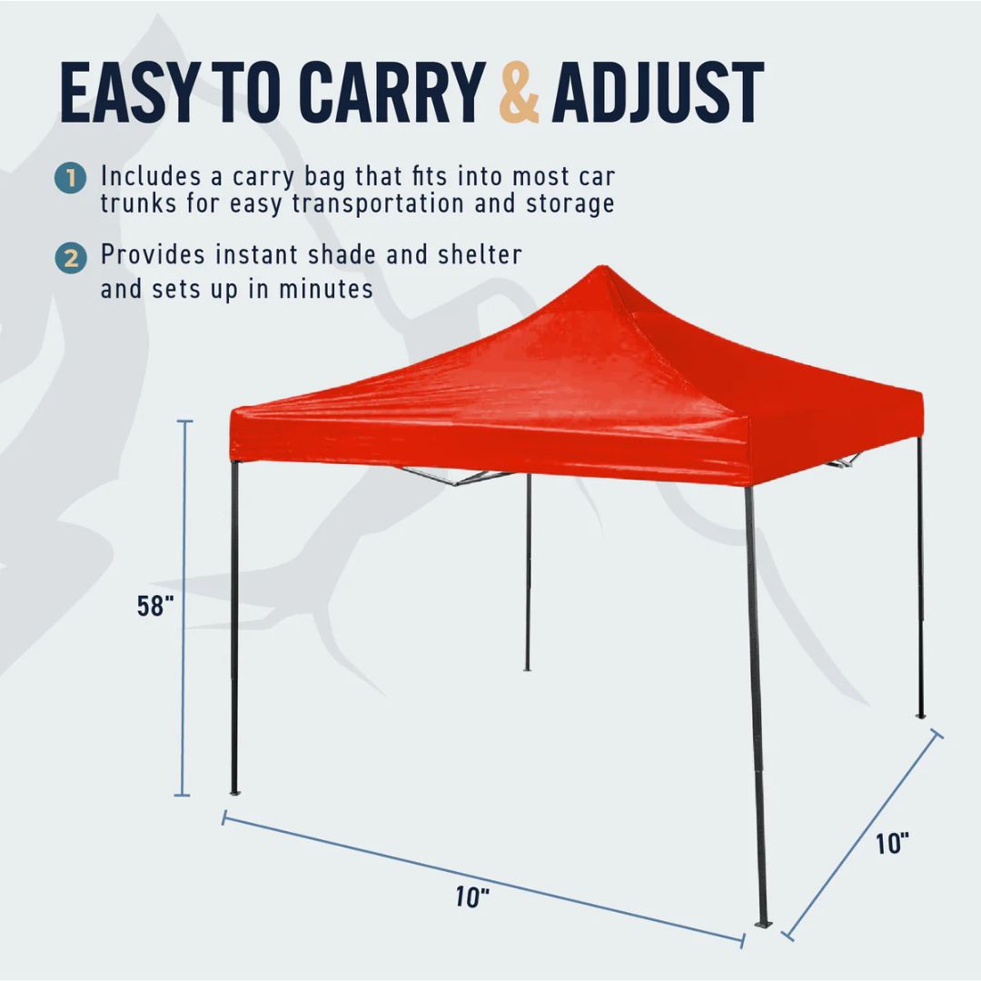 KMS Trappers Peak 10'x10' Pop-Up Canopy - White