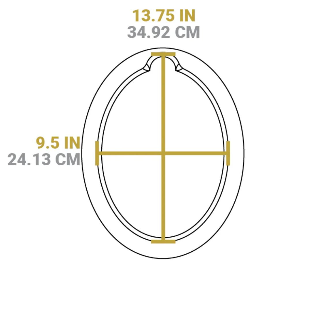 Lodge 13.25 Inch Jumbo Oval Walnut Wood Underliner