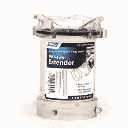 Camco RV Sewer Extender, 5in Clear Adapter