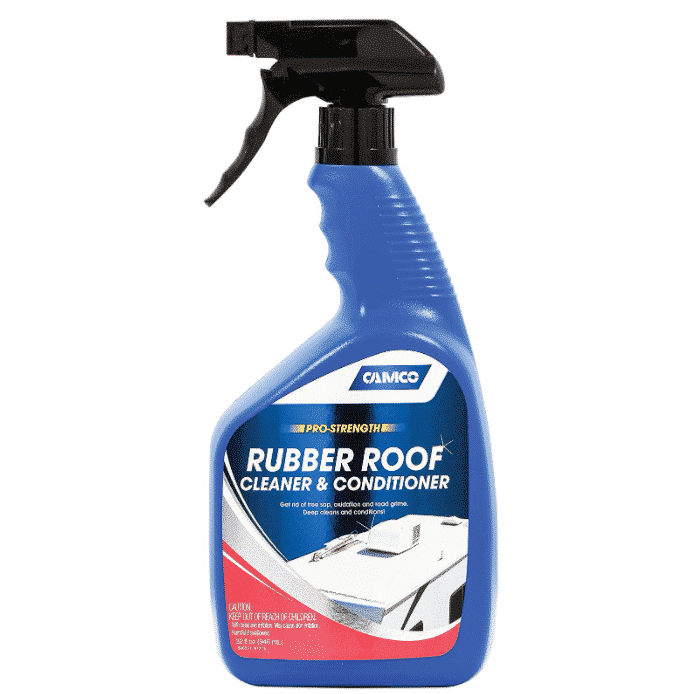 Camco RV Rubber Roof Cleaner - Pro-Strength 32oz Bottle Spray Bottle