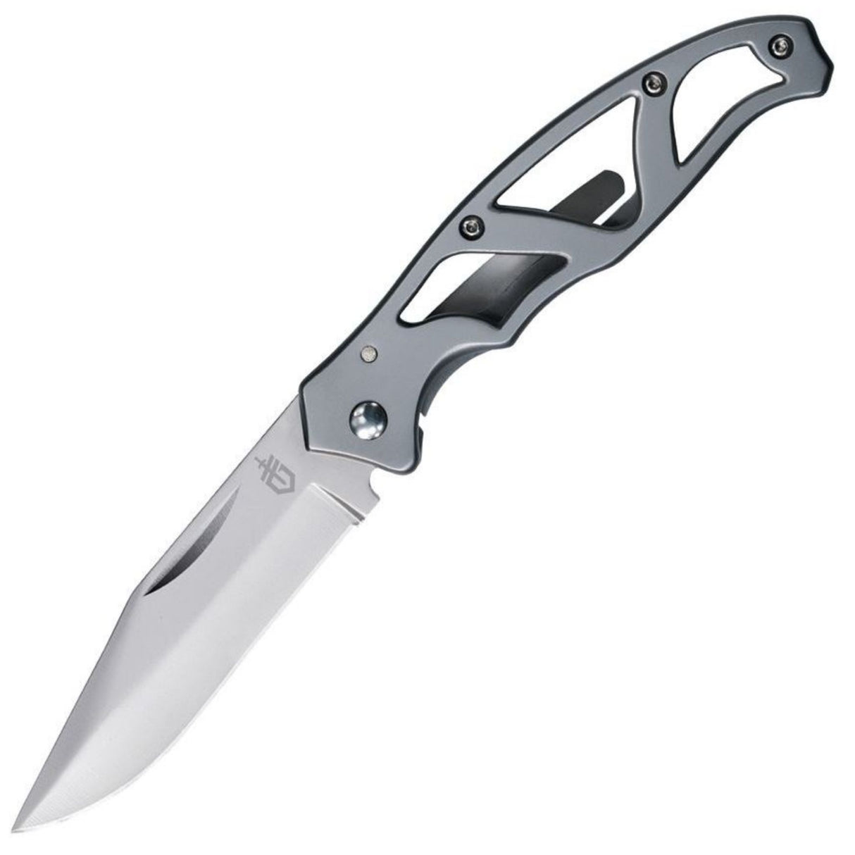 Gerber 48485 Mini Paraframe Framelock Folding Pocket Knife with Stainless Skeletonized Handles