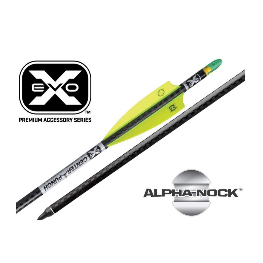 Tenpoint Center Punch EVO X  Alpha Nock 20" Carbon Crossbow Bolts- 6pk