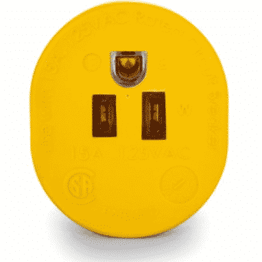 Camco RV 30AM/15AF Power Grip Adapter - 125V/1875W