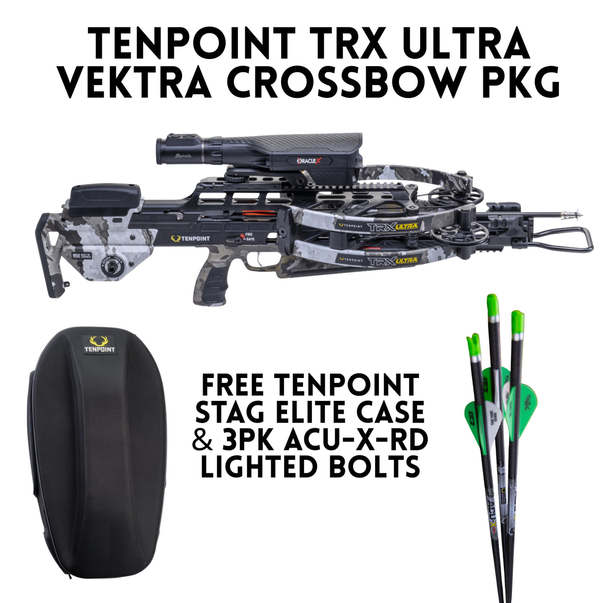 TenPoint TRX Ultra Vektra Camo Crossbow package w/ Oracle X Scope