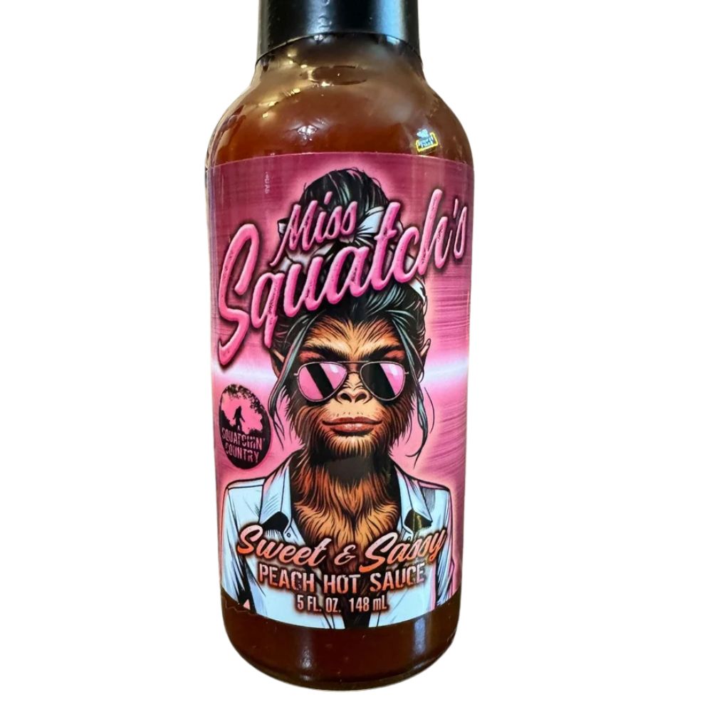 Miss Squatch's Sweet & Sassy Peach Hot Sauce 5oz