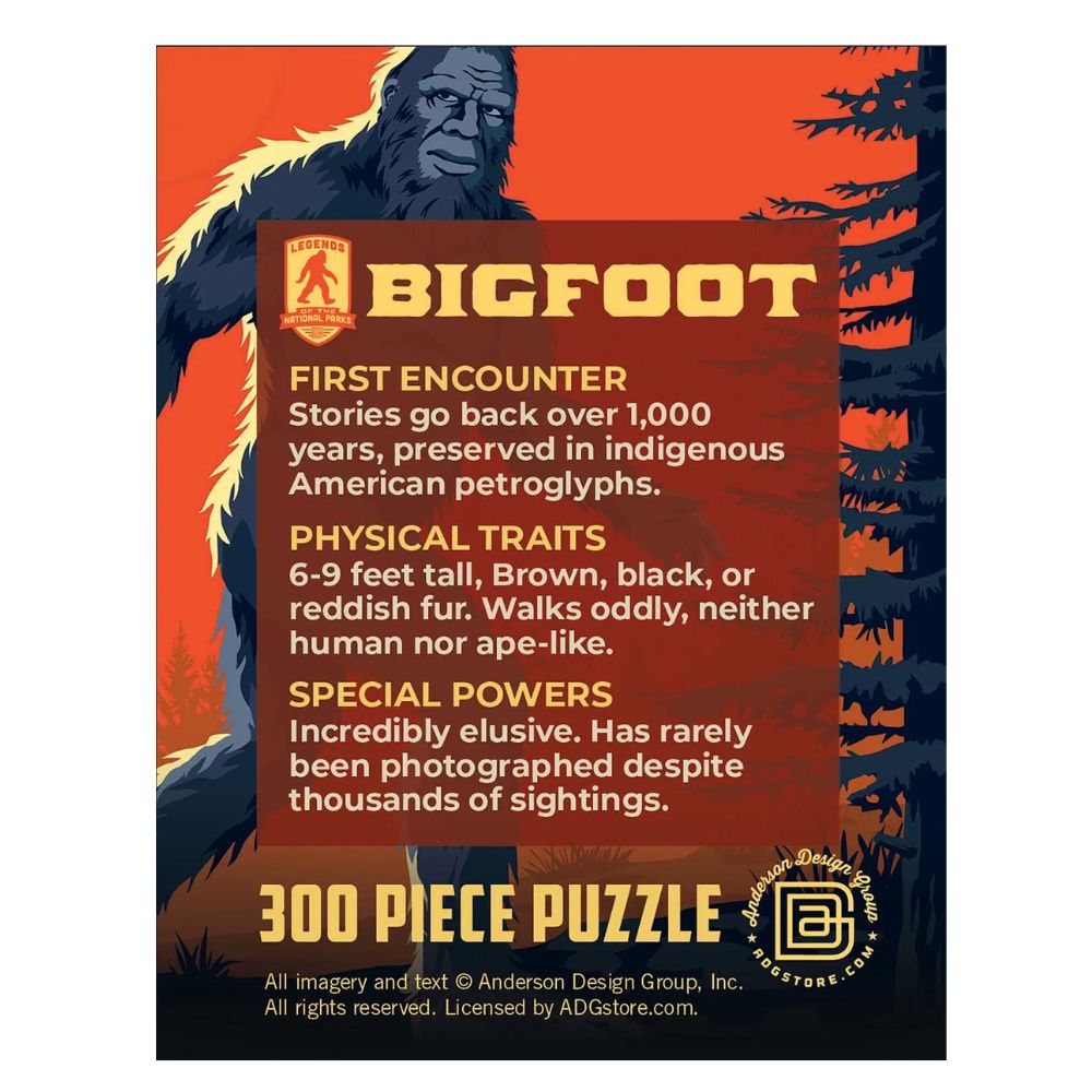 Bigfoot 300 Piece Jigsaw Puzzle