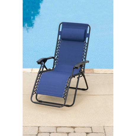 Outdoor Expressions Zero Gravity Relaxer Convertible Lounge Chair