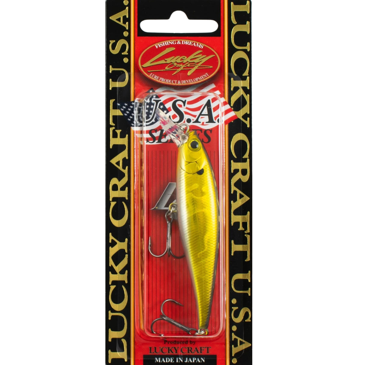 Lucky Craft U.S.A. Pointer 78 SP 3-1/8" Aurora Gold