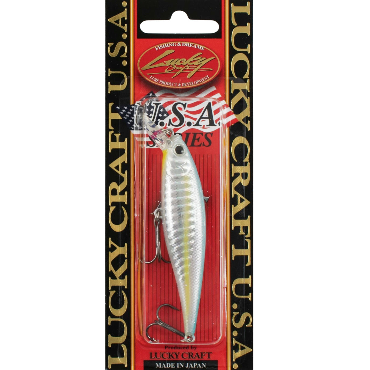 Lucky Craft U.S.A. Pointer 78 SP 3-1/8" Super Glow OB Sexy Smelt