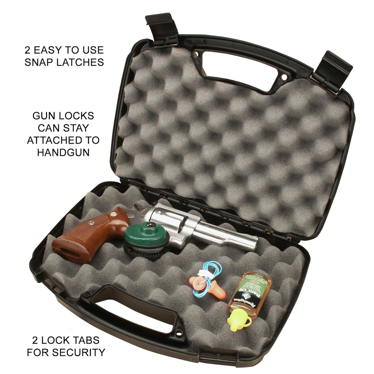 MTM Pistol Handgun Case Single up to 6" Revolver 807-40