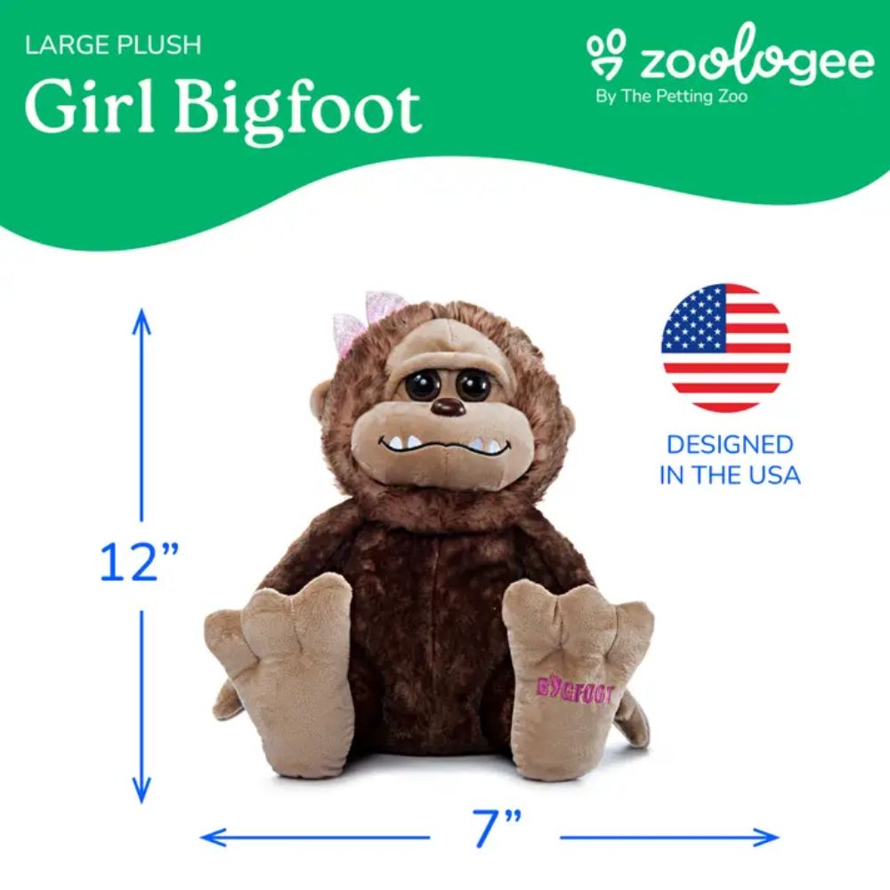 Wild Onez Bigfoot Girl LG 12" Plush