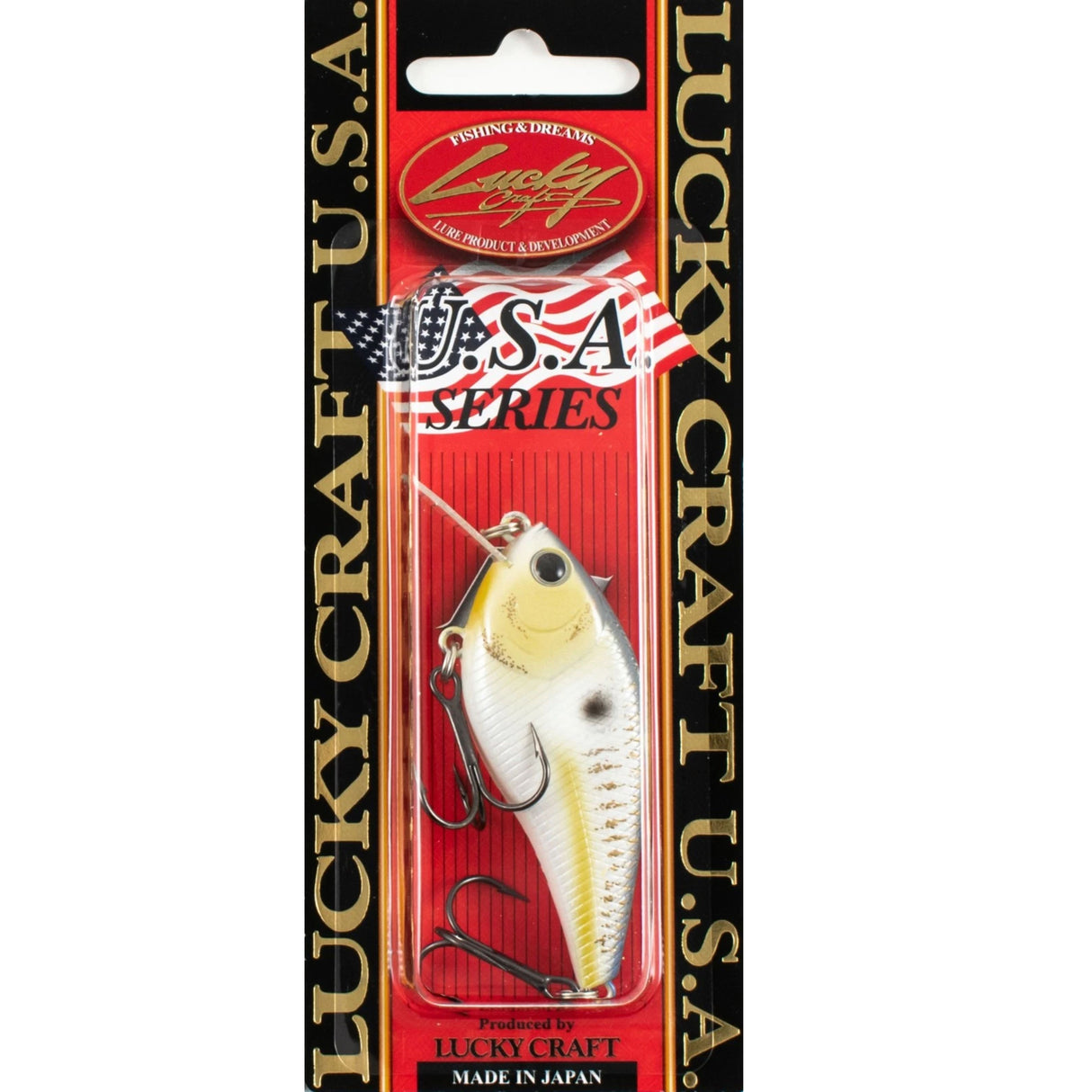 Lucky Craft U.S.A. KJ Flat 1.5 / Floating Gold Threadfin Shad