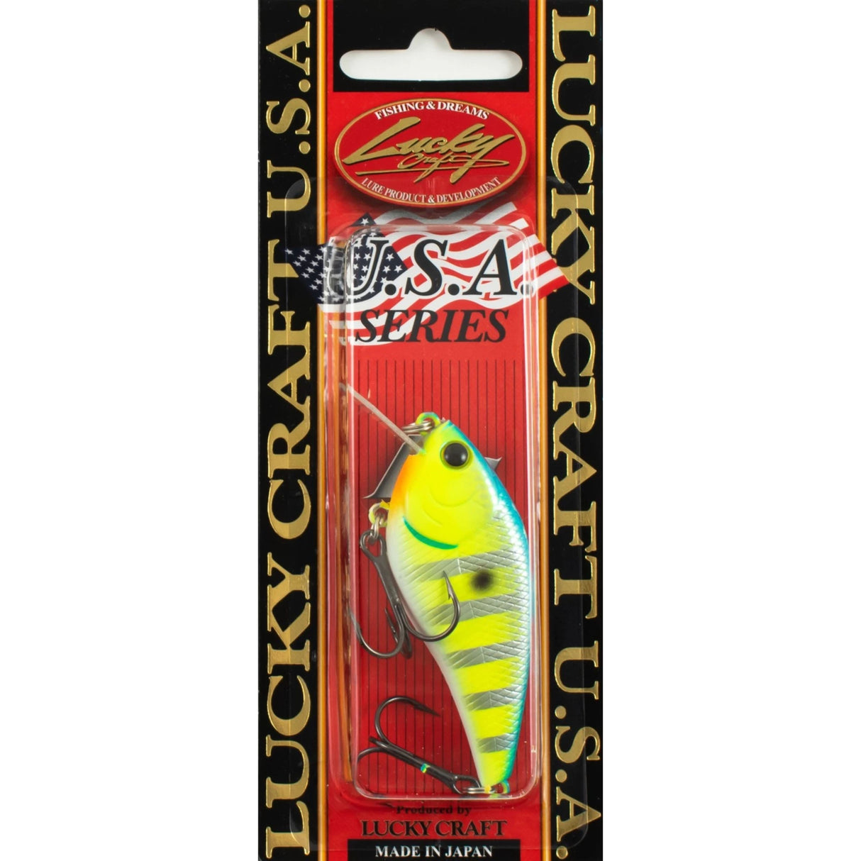 Lucky Craft U.S.A. KJ Flat 1.5 / Floating Chart Blue Shad