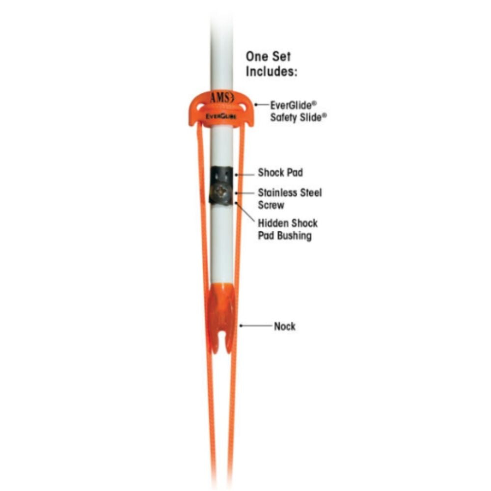 AMS EverGlide Safety Slide Kit for 5/16" Arrows (2/Pkg Orange)