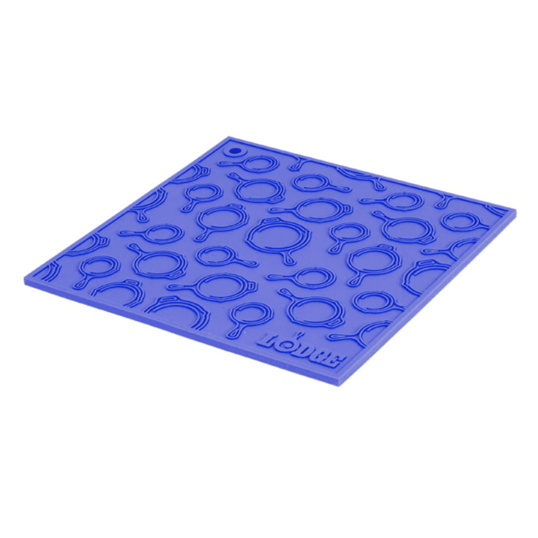 Lodge 7in Square Silicone Trivet W/ Skillet Pattern