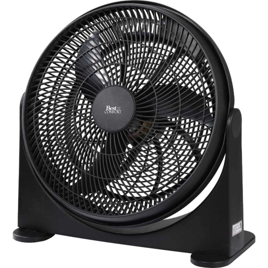 Best Comfort 16IN 3-Speed Black Floor Fan