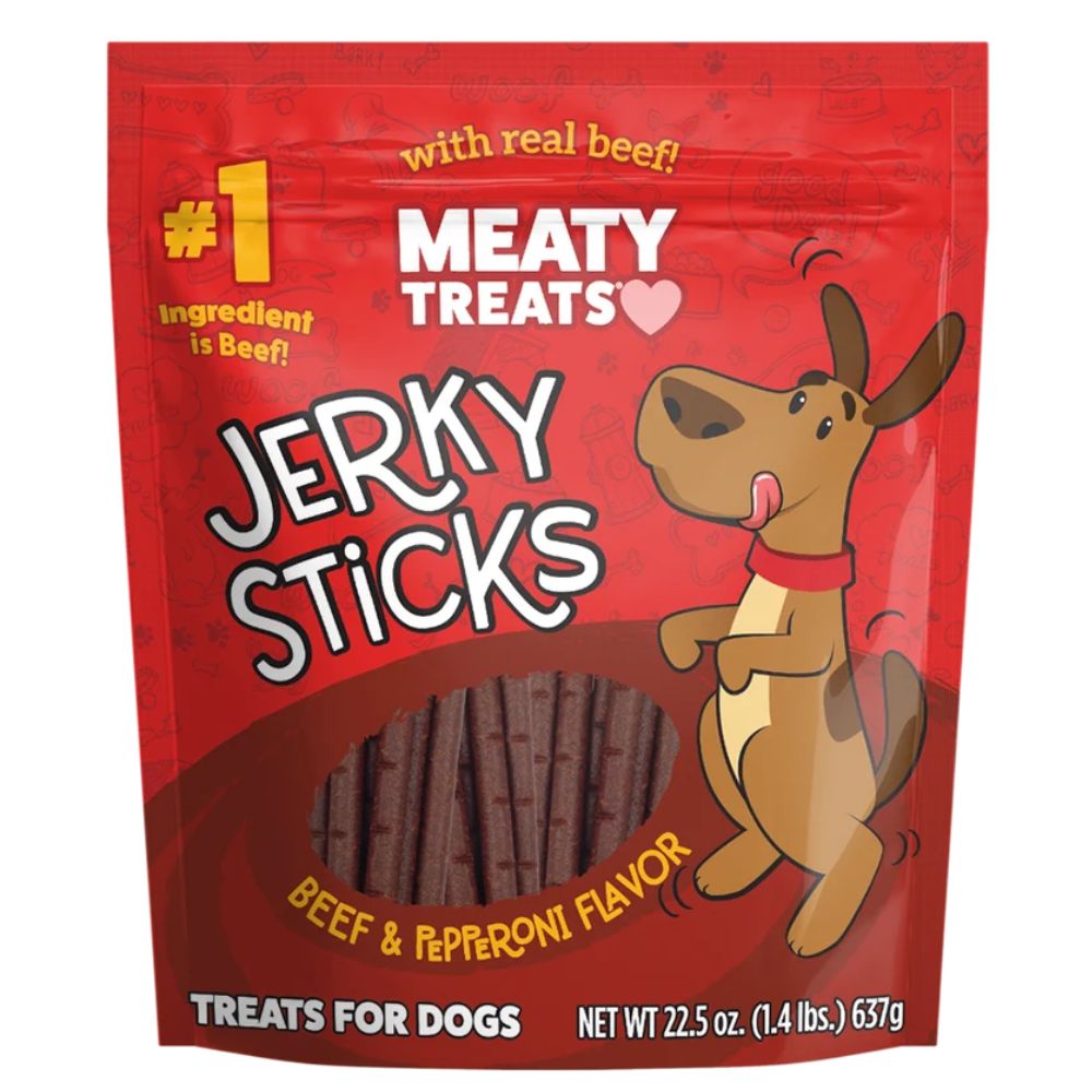 Beef & Pepperoni Meaty Treats Jerky Sticks 22.5 oz