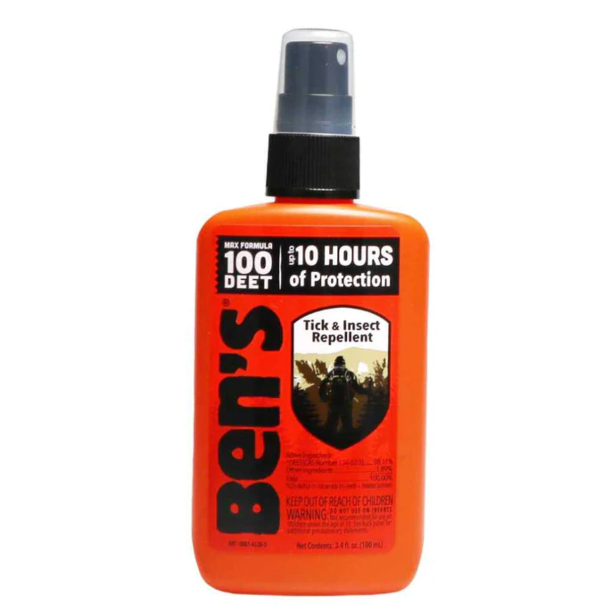 Ben's 100% Deet Tick and Insect Repellent 3.4 oz. Pump Spray