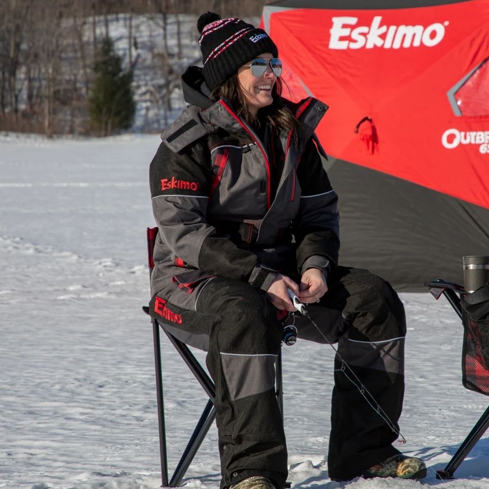 Eskimo Plaid Folding Ice Chair 34789