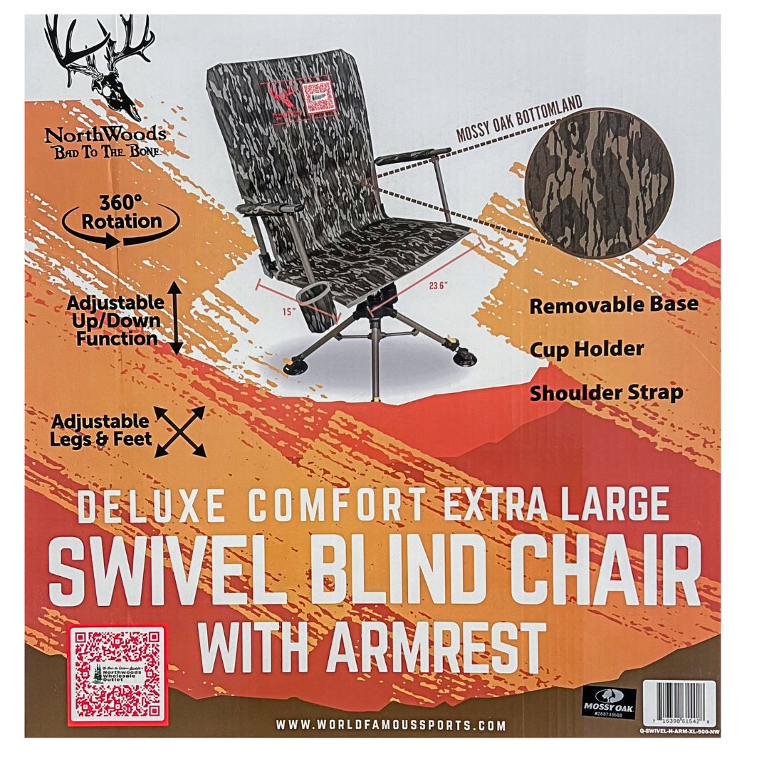 WFS XL Swivel Blind Chair w/Armrest