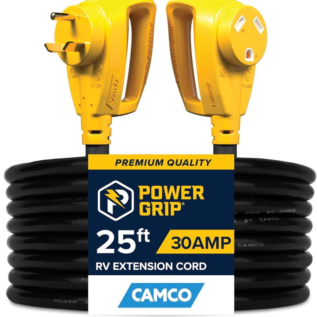 Camco RV 30AMP Power Grip 25' Extension Cord