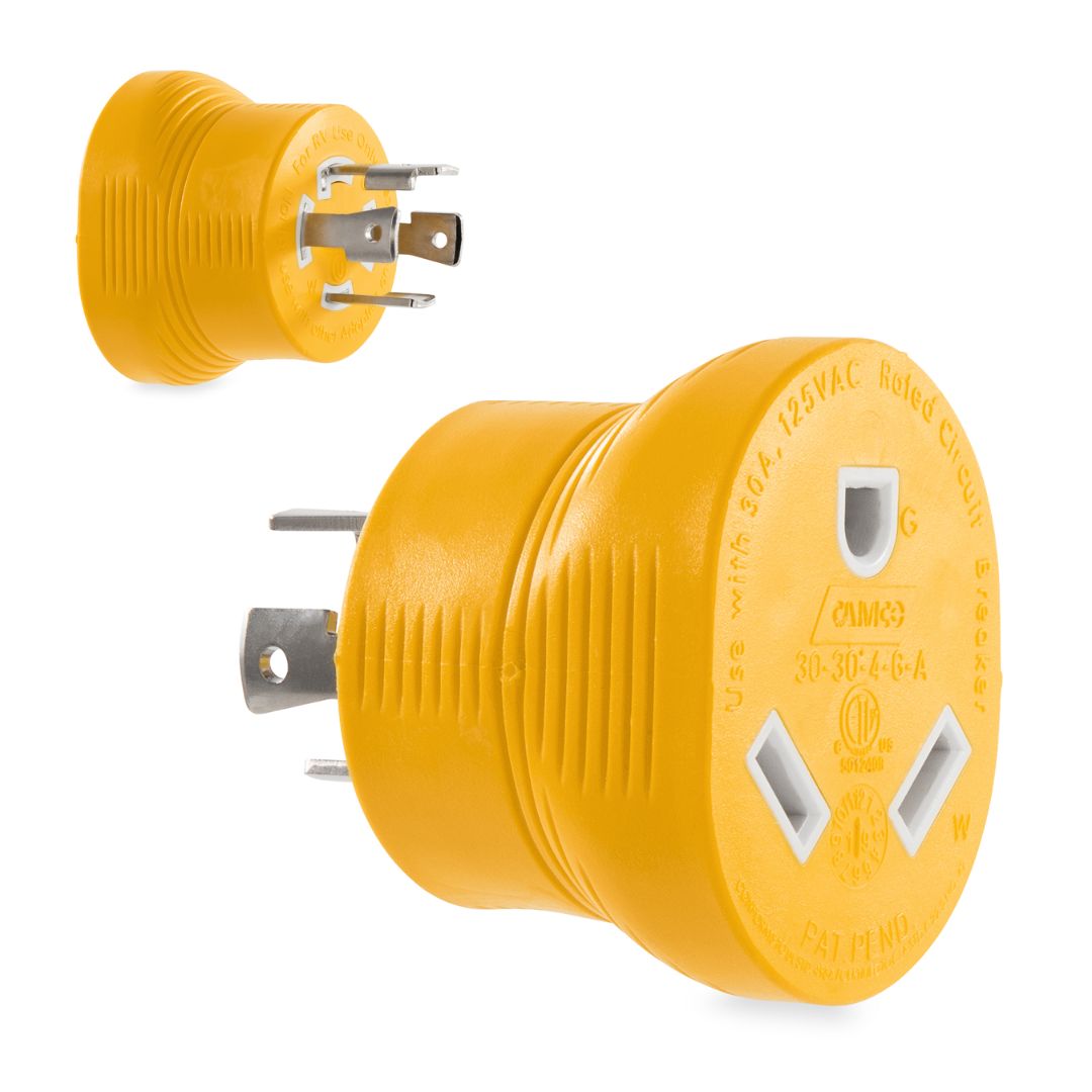 Camco RV 30AMP Power Grip Generator- 4Prong- M 125V/3750W