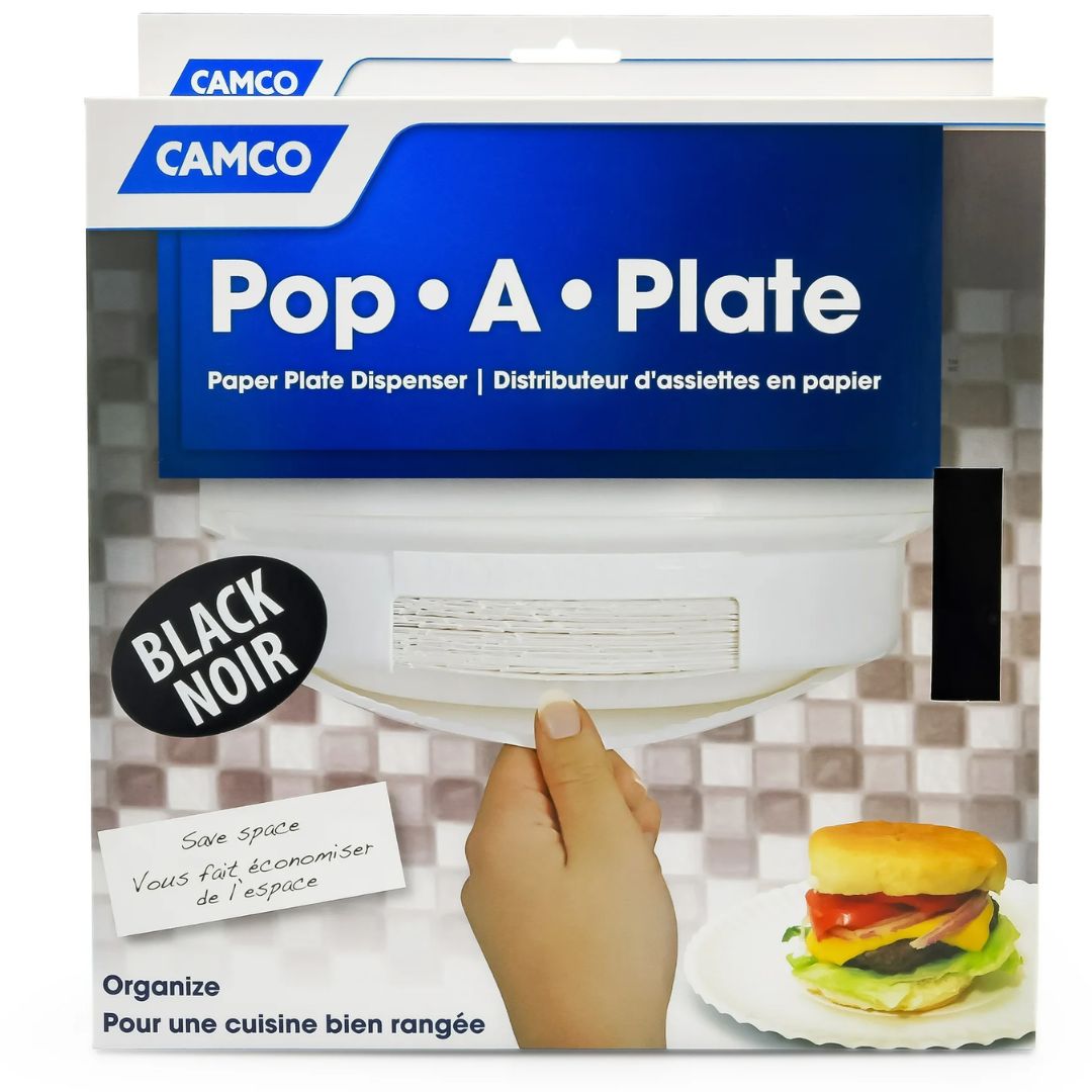Camco RV Pop-A-Plate - White