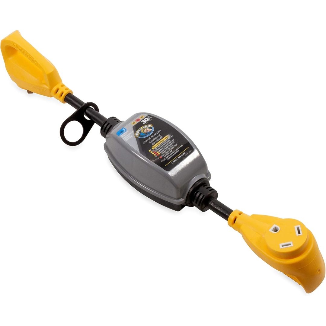 Camco RV Power Grip - Circuit Analyzer - 30AMP 18'" Dogbone 125V