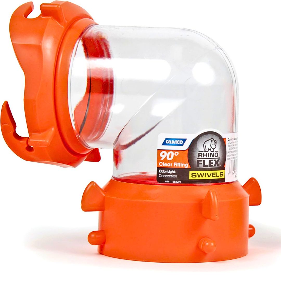 Camco RV Rhinoflex Clear Fitting - 90 Degree