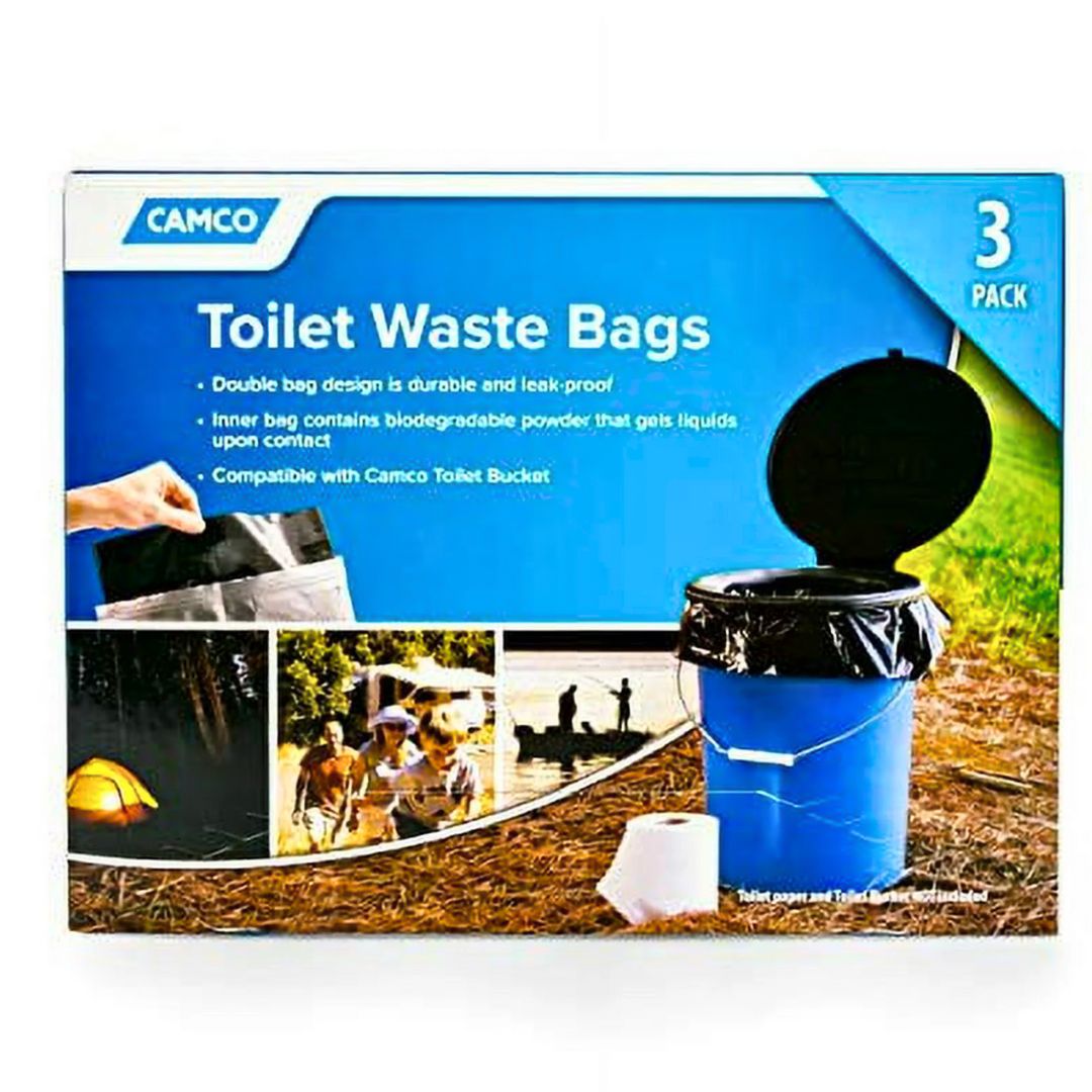Camco Toilet Bucket Lid - Bonus 3 Pack Bags Included
