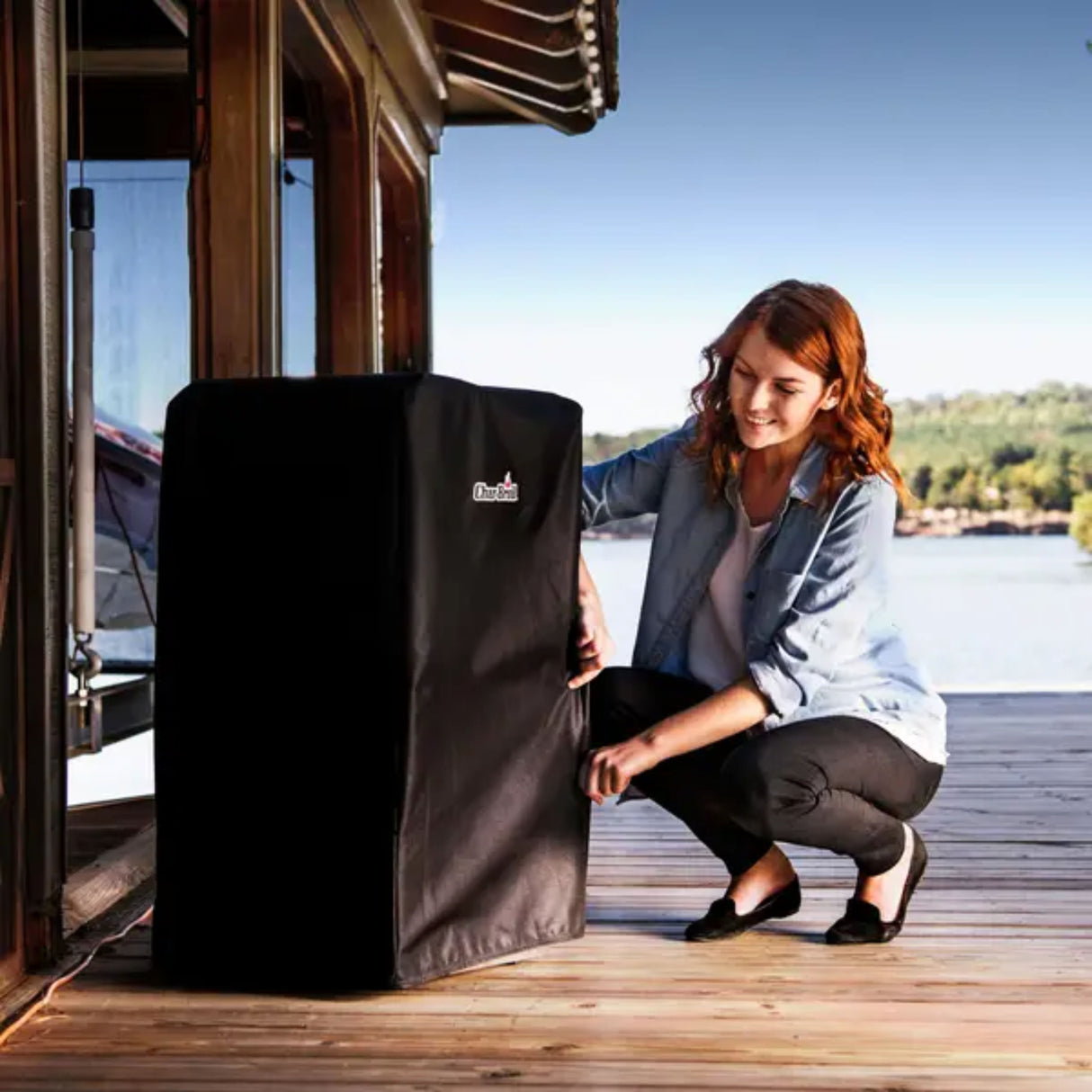 Char-Broil 30 In. Universal Cabinet Smoker Cover