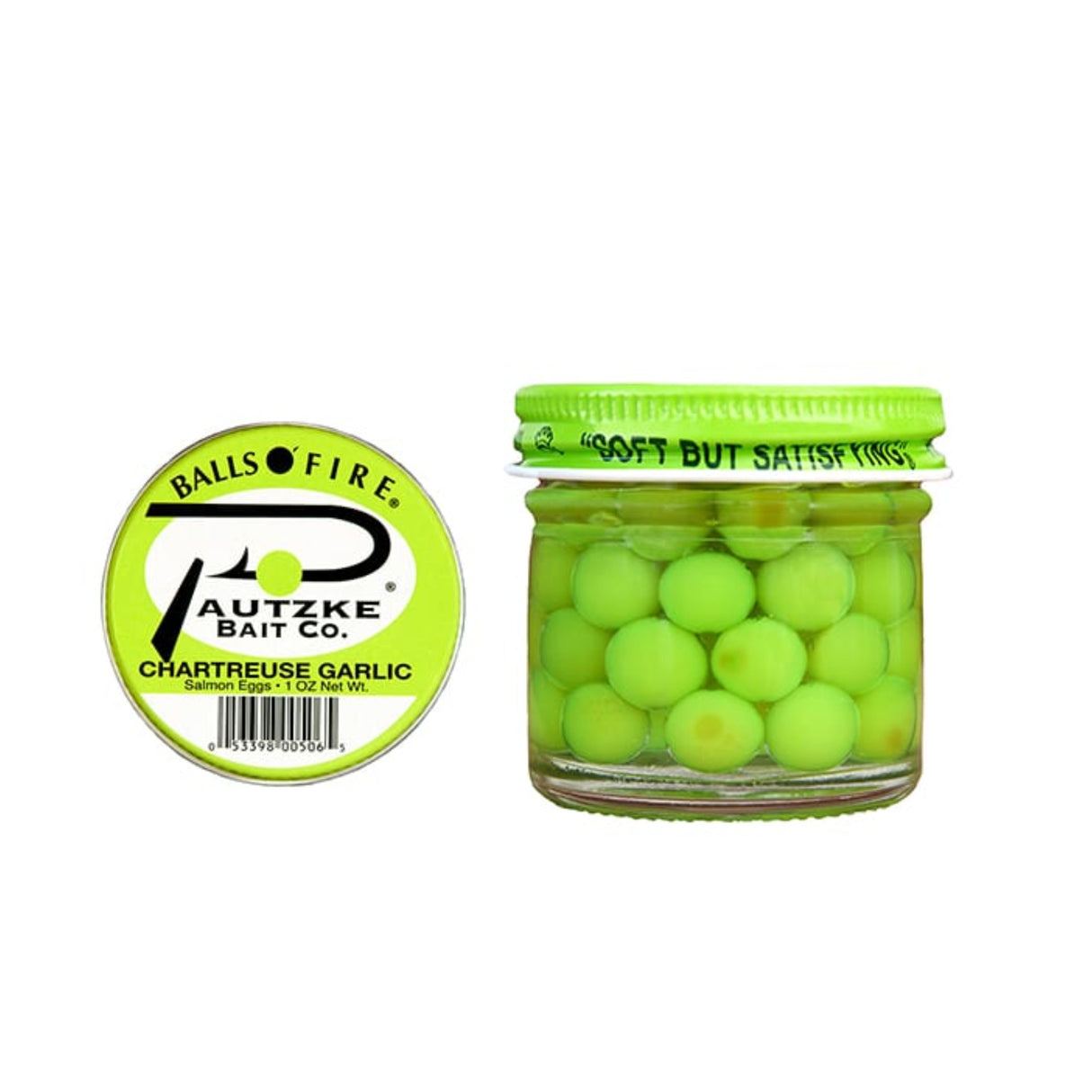 Balls o' Fire - Salmon Eggs Chartreuse Garlic 1 oz