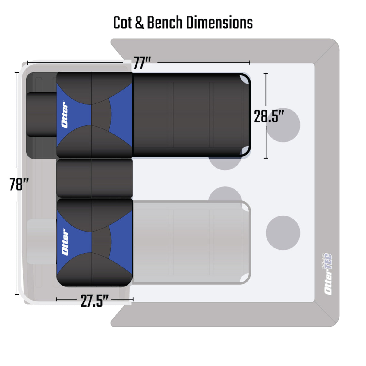 Otter XTR Resort Sleeper X-Over Ice Shelter 3-Man