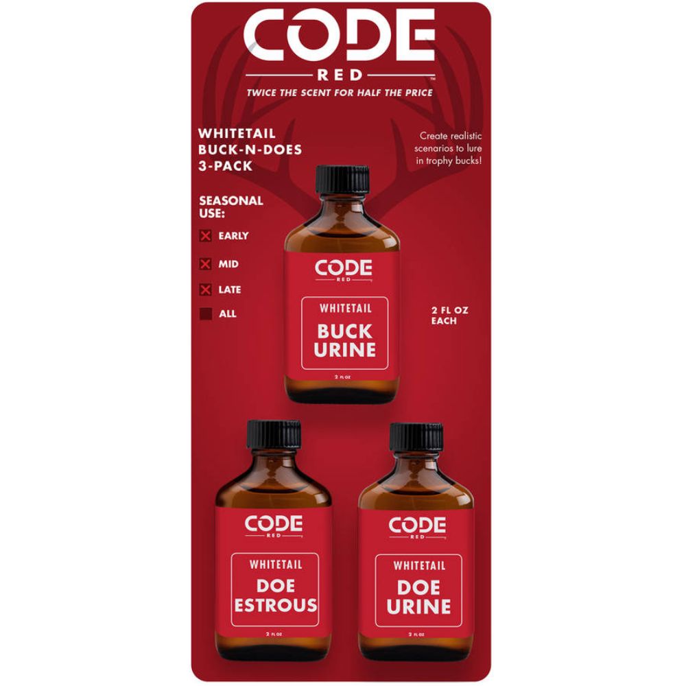 Code Blue - Code Red Triple Buck-N-Does, Scent Combo 3pk