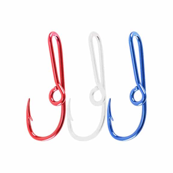 Eagle Claw Red/White/Blue 3 Piece Hat Hooks