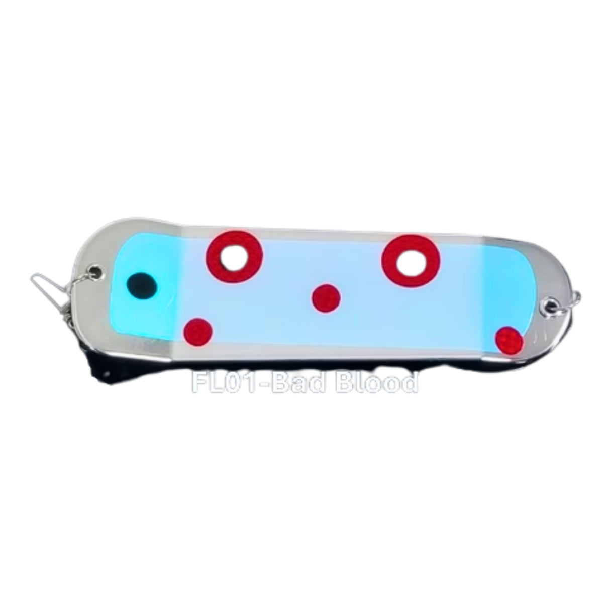 Dual Fin Flasher 8.5" Bad Blood