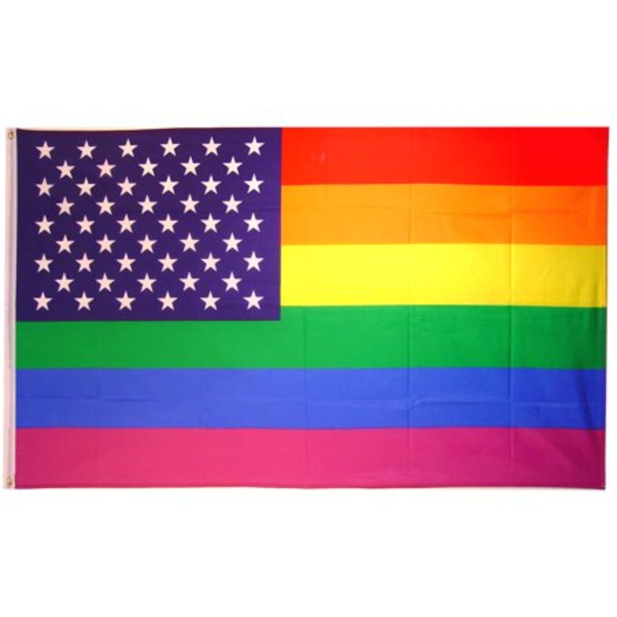 Rainbow USA Flag 3x5ft