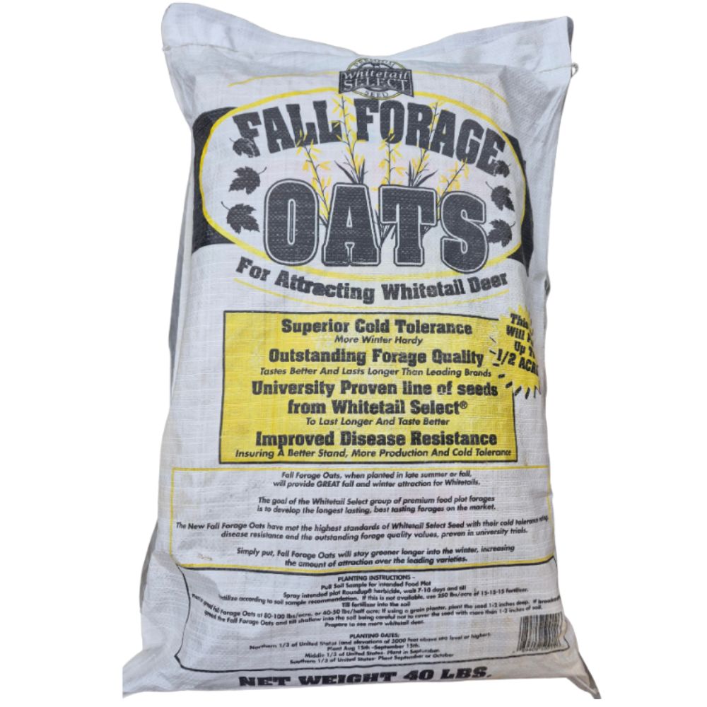 Whitetail Select Fall Forage Oats (40lb bag for 1/2 acre)
