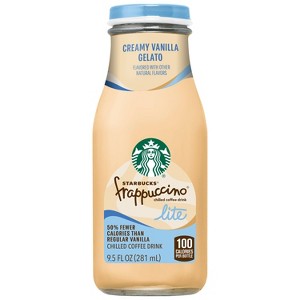 9.5 oz Starbucks Frappuccino Lite Creamy Vanilla Gelato